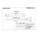 Frisch-Licht Rasterarmatuur ARL144590T.5084 asymmetrisch, schakelbaar IP20, wit 