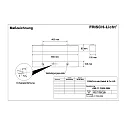 Armatuur voor vochtige ruimten AWL117050A.2884 kort, schakelbaar IP50, wit 