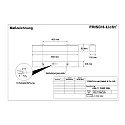 Armatuur voor vochtige ruimten AWL117050P.3284 kort, schakelbaar, prismatisch IP50, wit 