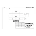 Frisch-Licht Armatuur voor vochtige ruimten AWL117150P.3284 kort, schakelbaar, prismatisch IP50, wit 