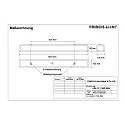 Frisch-Licht Armatuur voor vochtige ruimten AWL137150P.5084 medium, schakelbaar, prismatisch IP50, wit 