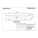 Frisch-Licht Armatuur voor vochtige ruimten AWL147150A.6383 lang, schakelbaar IP50, wit 