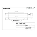Frisch-Licht Armatuur voor vochtige ruimten AWL147150P.6983 lang, schakelbaar, prismatisch IP50, wit 