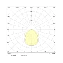 LED Damp-proof luminaire, prismatic, 54W, 4000K, 6900lm, IP50, white