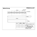 Armatuur voor vochtige ruimten AWL237454A.7384DA DALI aanstuurbaar, slagvast IP54, wit dimbaar