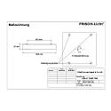 Frisch-Licht Armatuur voor vochtige ruimten AWL417050P.7083 vierkant, schakelbaar, prismatisch IP50, wit 
