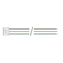 Through-wiring 3 x 2,5 mm² for Damp proof luminaire, series 9166, 1572mm
