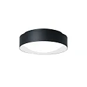 Wand- en plafondarmatuur PREMIUM ARCHITEKTUR Ø 30,8cm rond IP40, zwart, sneeuwwitje 