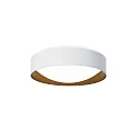 Wand- en plafondarmatuur PREMIUM ARCHITEKTUR Ø 30,8cm rond IP40, wit, koperbruin 