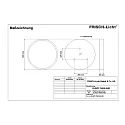 Frisch-Licht Pendelarmatuur DLRZD7560A.6483 medium, direct, schakelbaar IP40, wit 