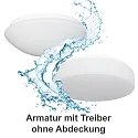 Wand- en plafondarmatuur ECO 7530 Ø 44cm IP65, wit dimbaar