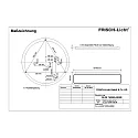 Wand- en plafondarmatuur DLZE7530M.4383M cilindrisch, multipower IP40, wit dimbaar