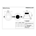 Frisch-Licht Downlight EDL2200A.0984 schakelbaar, set terug IP44, wit 