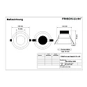 Frisch-Licht Downlight EDL2201A.1083 schakelbaar, set terug IP44, wit 