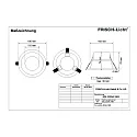 Frisch-Licht Downlight EDL2203A.1583 schakelbaar, set terug IP44, wit 