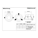 Frisch-Licht Downlight EDL2204A.2484 schakelbaar, set terug IP44, wit 