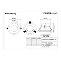 Frisch-Licht Downlight EDL2205A.3284 schakelbaar, set terug IP44, wit 