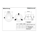 Frisch-Licht Downlight EDL2206A.2183 schakelbaar, set terug IP44, wit 