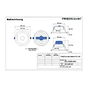 Frisch-Licht LED Recessed Downlight, 20W, 3000K, 2000lm, IP20, faceted reflector, white