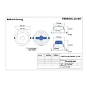 Downlight EDL2220H.3083 groot, rond, voor BAP, UGR < 19 IP20, wit 