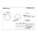 Downlight EDL2230A.2183M rond, multipower IP54, wit dimbaar