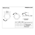 Downlight EDL2260A.4083DA plat, DALI aanstuurbaar IP44, wit dimbaar