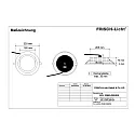 Frisch-Licht LED Recessed Downlight, 30W, 4000K, 2600lm, IP65, DALI dimmable, white