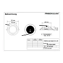 Frisch-Licht Downlight EDL2265A.2684M rond, multipower, set terug IP65, wit dimbaar