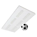 Frisch-Licht recessed luminaire ball proof, multipower IP40, white dimmable 134-220W 20100-29900lm 4000K 90° 90°