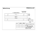 LED Recessed optical luminaire, small version, 51W, 4000K, 5400lm, IP40, DALI dimmable, white