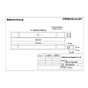 LED Recessed optical luminaire, small version, 51W, 4000K, 5400lm, IP40, white