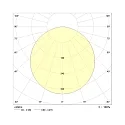 LED Recessed optical luminaire, small version, 51W, 4000K, 5400lm, IP40, white