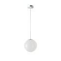 Pendelarmatuur Ø40 schakelbaar IP40, chroom, wit dimbaar