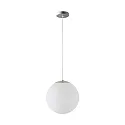 Pendelarmatuur Ø50 schakelbaar IP40, rvs geborsteld, wit dimbaar