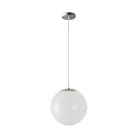Pendelarmatuur Ø50 IP40, rvs geborsteld, wit dimbaar