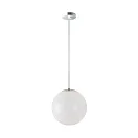 Pendelarmatuur Ø50 schakelbaar IP40, chroom, wit dimbaar