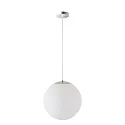 Pendelarmatuur Ø60 schakelbaar IP40, chroom, wit dimbaar