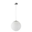 Pendelarmatuur Ø60 IP40, rvs geborsteld, wit dimbaar