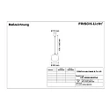 Frisch-Licht LED Ball Pendant luminaire glass, 22W, 3000K, 2600lm, IP40, DALI dimmable, chrome