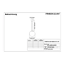 Frisch-Licht LED Ball Pendant luminaire glass, 29W, 3000K, 3400lm, IP40, stainless steel