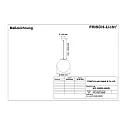 Frisch-Licht Pendelarmatuur KPL6500G.5584W schakelbaar IP40, wit 
