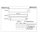 Frisch-Licht Lichtbalk MICROPAL®, UGR<19 / 567MM / 830 opbouwversie, DALI aanstuurbaar, direct IP40, wit 