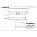 Frisch-Licht light bar MICROPAL®, UGR<19 / 847MM / 830 surface-mounted version, DALI controllable, direct IP40, black 