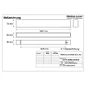 Frisch-Licht Lichtbalk MICROPAL®, UGR<19 / 1687MM / 830 opbouwversie, DALI aanstuurbaar, direct IP40, zwart dimbaar