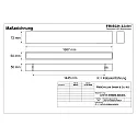 Frisch-Licht light bar MICROPAL®, UGR<19 / 1687MM / 840 surface-mounted version, DALI controllable, direct IP40, white dimmable