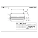 Frisch-Licht light bar MICROPAL®, UGR<19 / 1127MM / 830 DALI controllable, direct, with suspension kit IP40, white dimmable