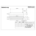 Frisch-Licht light bar MICROPAL®, UGR<19 / 1407MM / 830 direct, multipower, with suspension kit IP40, white 