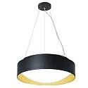 Pendelarmatuur PREMIUM ARCHITEKTUR Ø 30,8cm IP20, goud, zwart dimbaar