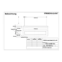 Frisch-Licht LED Pendant luminaire direct / indirect, 28W, 4000K, 4200lm, IP20, UGR < 19, white