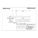 Frisch-Licht Pendelarmatuur PLN134500H.5183DA DALI aanstuurbaar, direct / indirect, UGR < 19 IP20, wit dimbaar